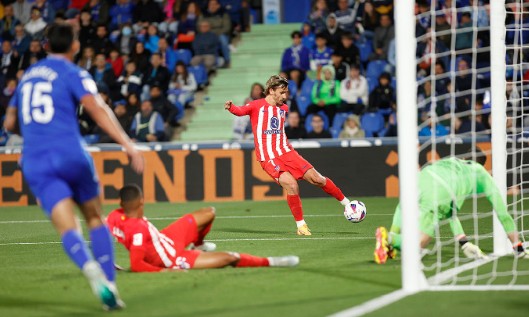 马竞3-0赫塔菲迎四连胜锁定前4 格列兹曼帽子戏法