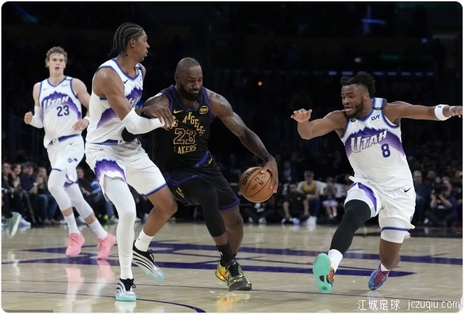 詹姆斯首秀11+12东契奇37+10 湖人5人上双逆转爵士 