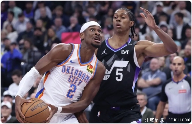 翻了50分！雷霆8人上双大胜爵士豪取8连胜 亚历山大31+8