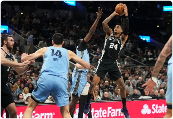 12月03日 NBA常规赛 灰熊vs马刺 全场录像回放