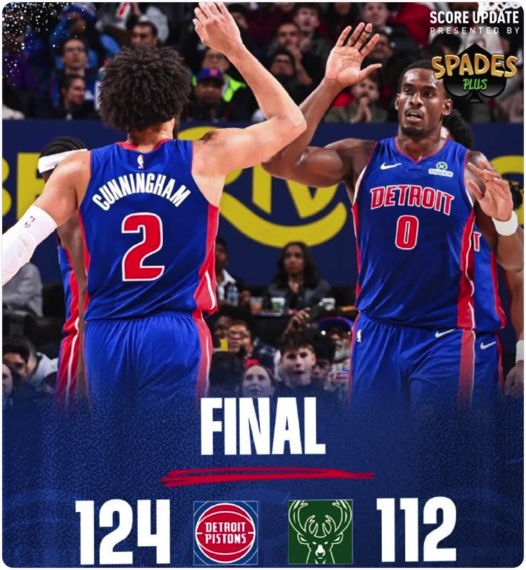 12月07日 NBA常规赛 雄鹿vs活塞 全场录像回放