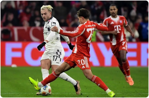 01月12日 德甲第16轮 拜仁慕尼黑vs沃尔夫斯堡 全场录像回放