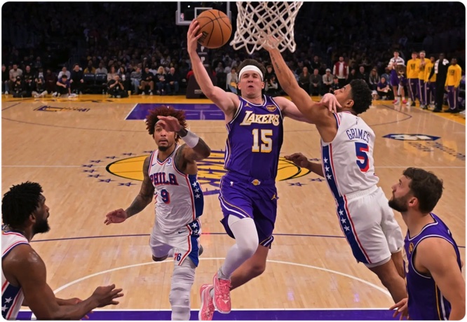 02月06日 NBA常规赛 76人vs湖人 全场录像回放